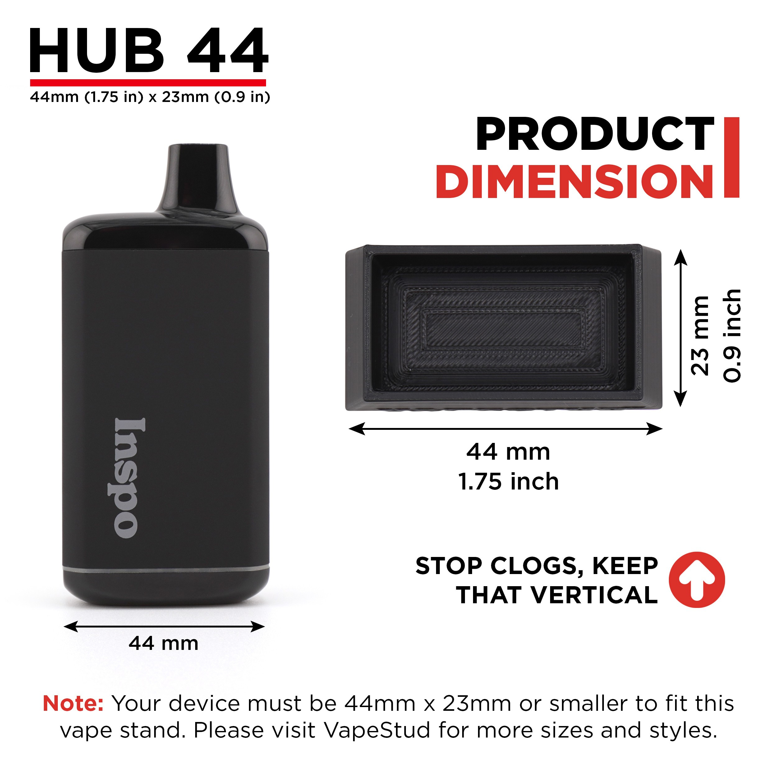 Stick Stud Hubs ( Pack of 4 )